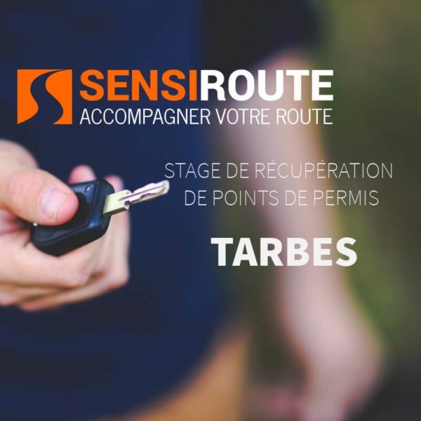Stage agréé de récupération de points de permis à Tarbes avec Sensiroute