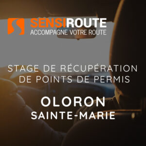 Oloron, lundi 16 et mardi 17 novembre 2026, stage de récupération de points de permis de conduire